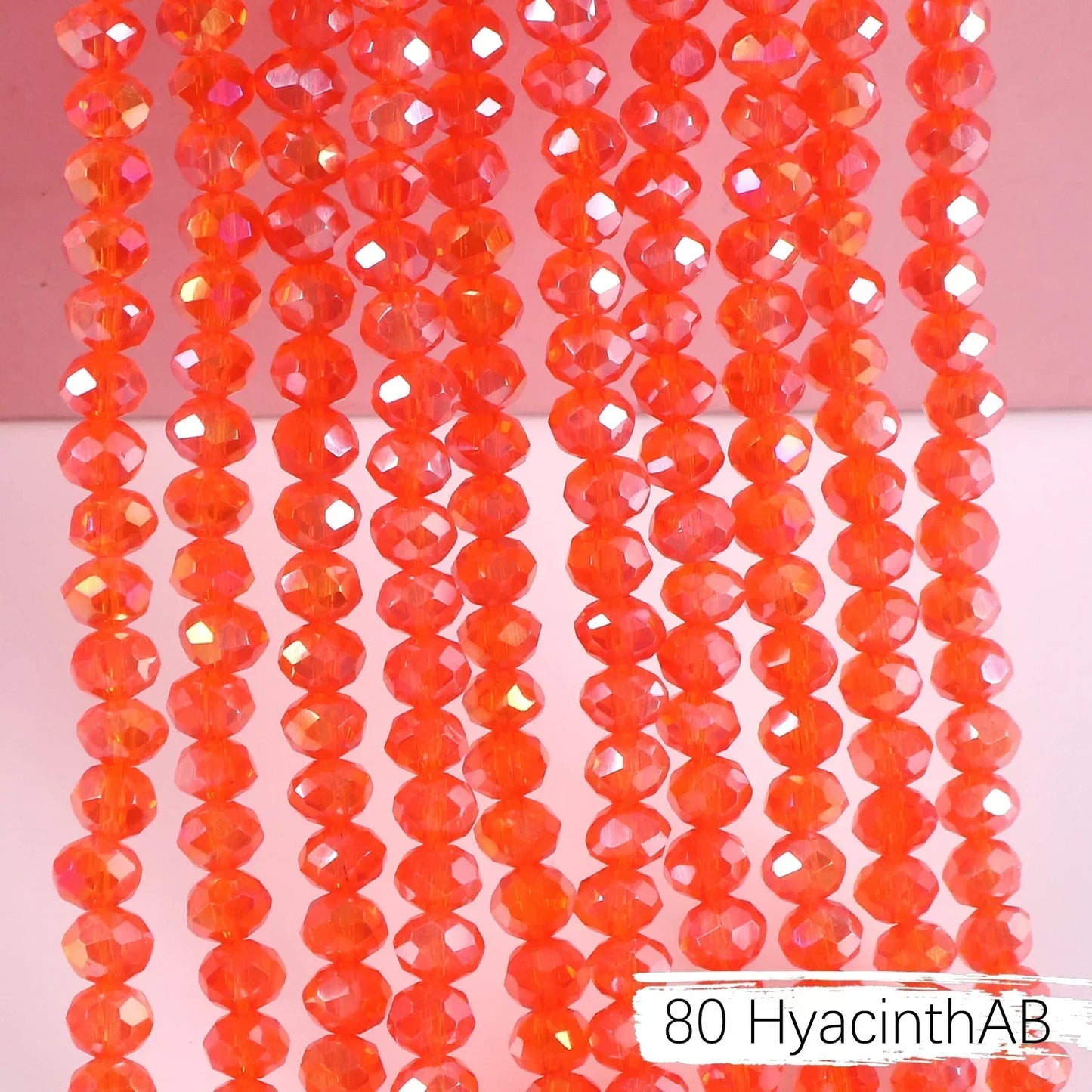 Austria Crystal Rondelle Beads - 2mm/4mm/6mm/8mm Faceted Glass Spacer Beads for DIY Jewelry & Bracelet Making