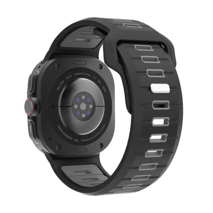 Sports Silicone Strap for Samsung Galaxy Watch Ultra 2025 — Soft Two-Color No-Gap Band for 47mm Galaxy Watch 7 Ultra