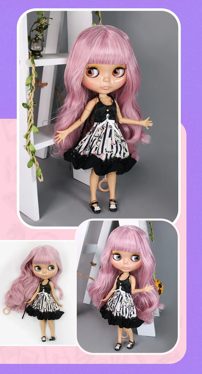 ICY DBS Blyth Doll – 1/6 Joint Body BJD Anime Doll, 30cm White Skin Matte Face Special Combo Toy