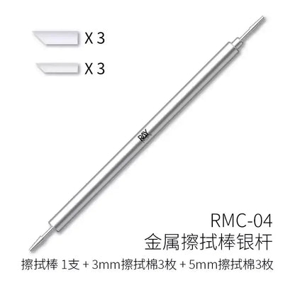 RAY Studio Metal Wiping Stick – Polyester Tip Cleaning Swab for Model Panel Liner Removal, Hobby Detailing & Precision Craft Work