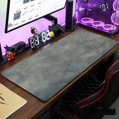 Large 900x400mm XXL Overlock Desk Mat – Grey Gaming Mouse Pad & Keyboard Mat for Desktop Accessories