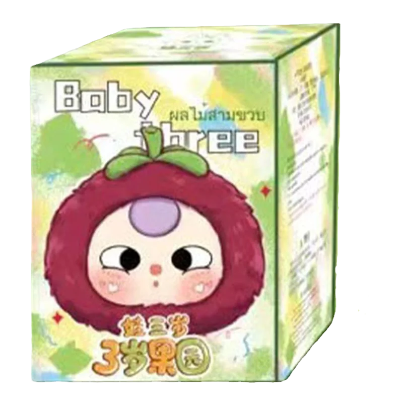 Baby Three Cute Fruit Plush Mystery Box — Stuffed Doll Blind Bag Toy for Girls, Perfect Birthday Gift