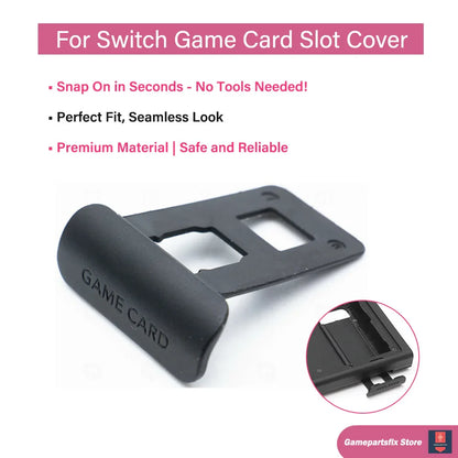 1/2/5/10PCS Nintendo Switch Game Card Slot Covers — Black Replacement Parts for Game Card Tray Port