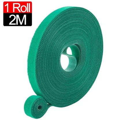 Garden Plant Support Tape - Reusable Nylon Hook-and-Loop Ties for Climbing Plants & Flowers