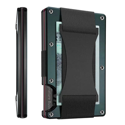 RFID Blocking Metal Wallet – Slim Aluminum Credit Card Holder & Money Clip for Business and ID, 2024 All Colors