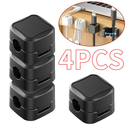 Magnetic Cable Clips – Adjustable Cord Holders for Desk Cable Management, 4/8/16/36PCS Organizer