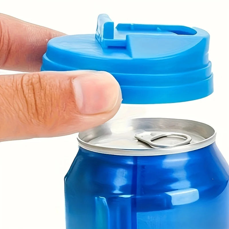 3/6Pcs Reusable Beverage Can Covers – Leakproof Soda & Cola Sealing Lids for Standard Drink Cans, Splash-Proof Drinkware Accessories