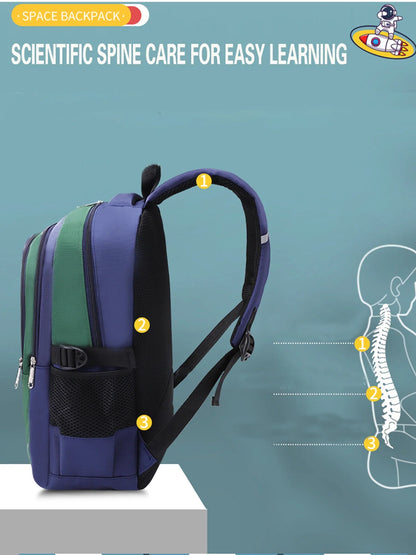 New Children's Shoulder Bag for Boys - Schoolbag for Ages 6-12, Perfect for Elementary School Students
