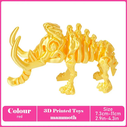 3D Printed Tyrannosaurus Rex Model - Realistic Jointed Movable Dinosaur Figure Toy & Desktop Decoration Gift