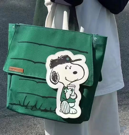 New Snoopy Tote Bag | Large Capacity Casual Shoulder Bag for Girls, Travel & Everyday Use