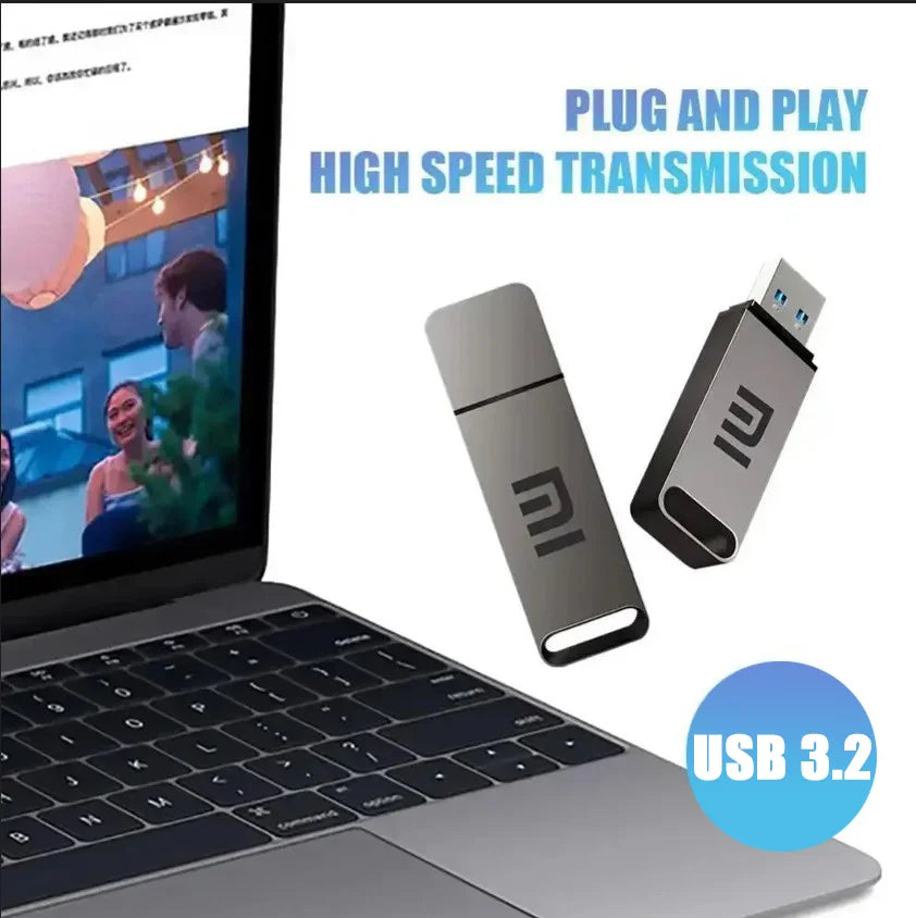 Xiaomi 16TB USB 3.2 Flash Drive — High-Speed Portable SSD Pen Drive, Metal Type-C, Waterproof Memory U Disk