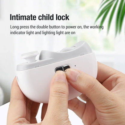 Rechargeable Electric Nail Clipper & Trimmer for Baby and Adult - Grinding, Polishing, and Automatic Manicure with LED Light