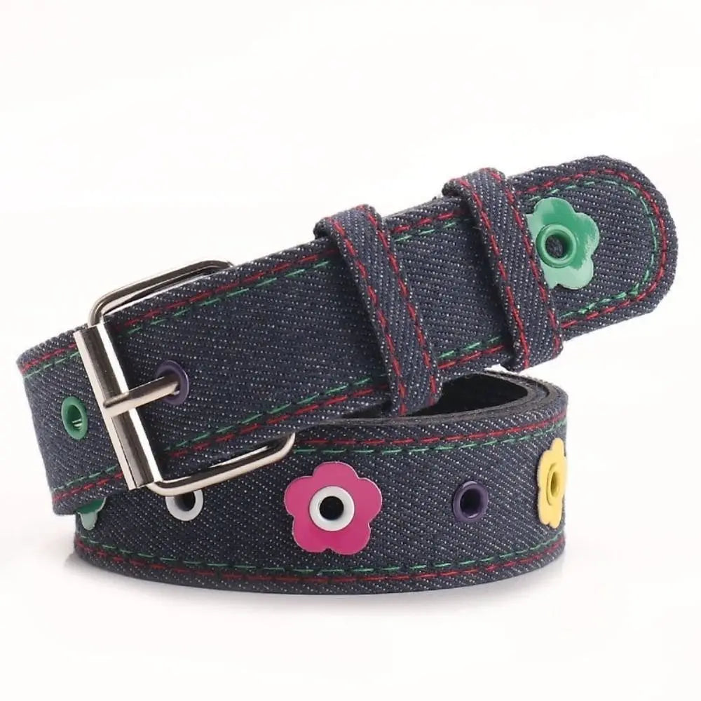 Y2K Red Plaid Adjustable Waist Belt with Pin Buckle – Punk Style Cute Fashion Waistband for Women