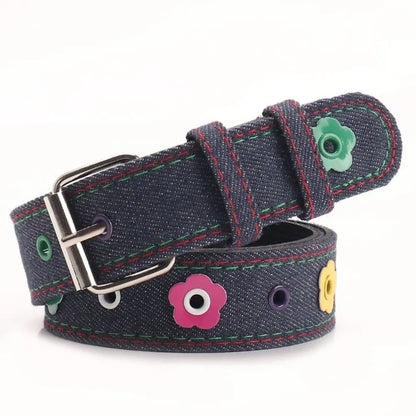Y2K Red Plaid Adjustable Waist Belt with Pin Buckle – Punk Style Cute Fashion Waistband for Women