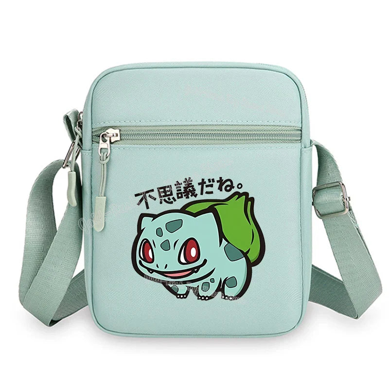 Pokemon Pikachu Cartoon Shoulder Bag – Large Crossbody Messenger Bag for Boys & Girls School Handbag