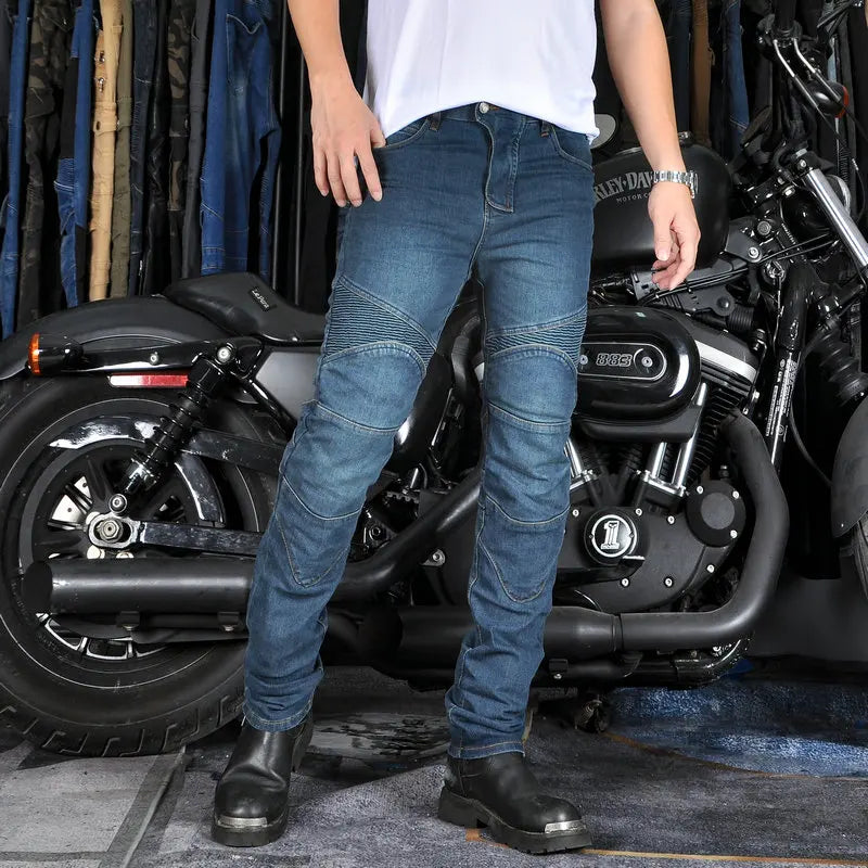 New Anti-Fall Motorcycle Pants: Classic Harley-Davidson Rider Jeans for All Seasons - Racing Pants for Safety and Style