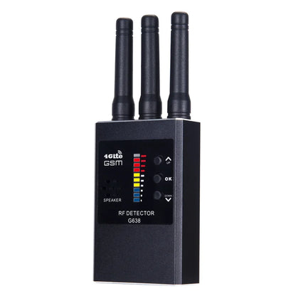 G638 Anti-Spy Wireless RF Signal Detector — GSM, GPS Tracker & Hidden Camera Finder, Professional Military Version