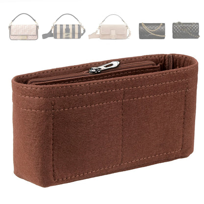 Trendy Felt Insert Bag Organizer — Makeup & Cosmetic Bag Liner for Women's Handbags and Accessories