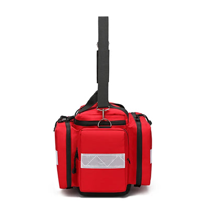 Outdoor Emergency First Aid Kit Bag - Waterproof Reflective Medical Rescue Backpack With Large Capacity Multi-Pocket Storage