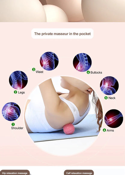 Durable PVC Spiky Massage Balls – 6cm Hedgehog Trigger Point Pain Relief for Hand, Foot & Plantar Fasciitis