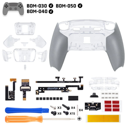 eXtremeRate RISE4 Plus MAX Back Button Kit – Remappable PS5 Controller Accessory with Clicky Trigger Stop & Rubberized Grip