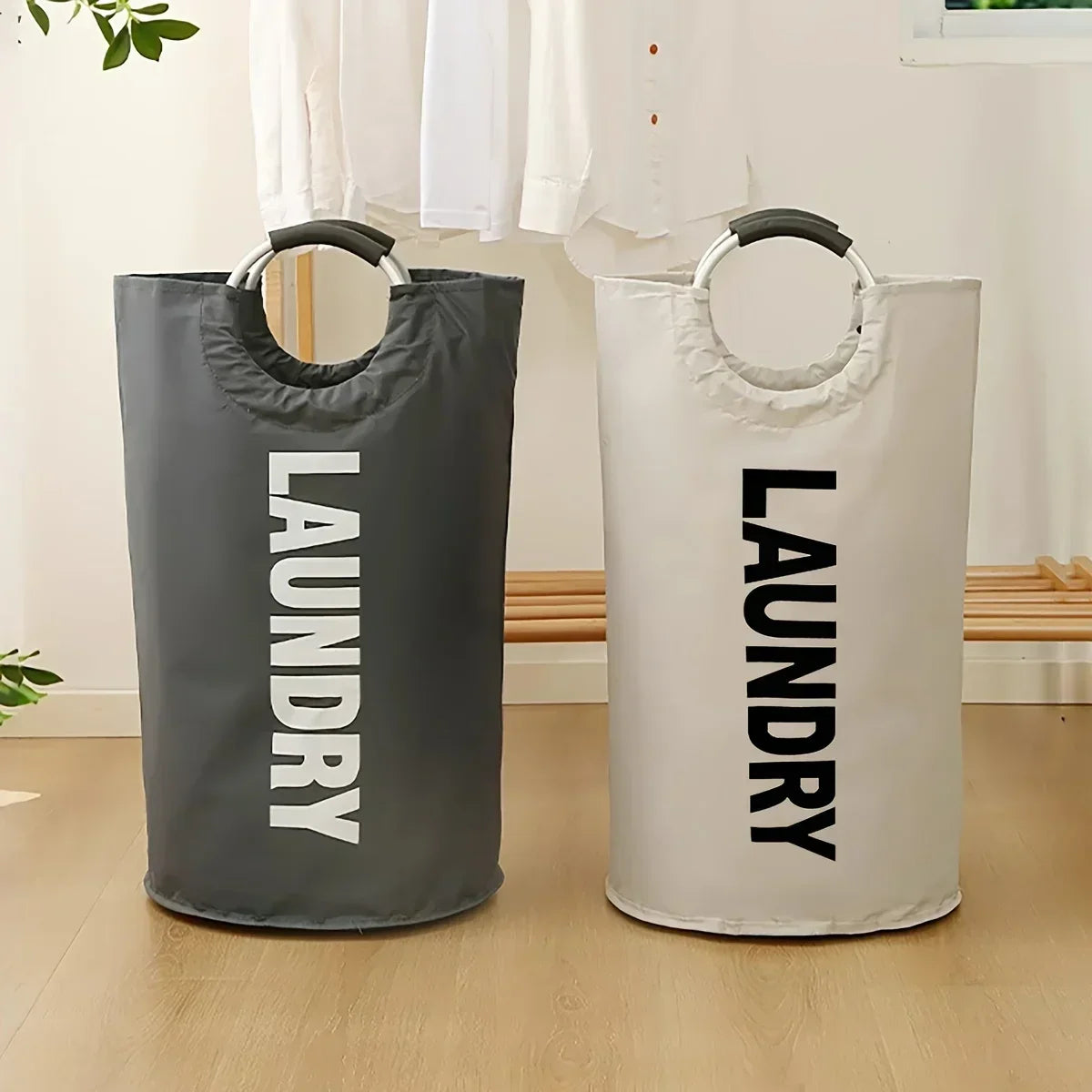 Oxford Fabric Foldable Laundry Basket – Large-Capacity Dirty Clothes Storage Bag for Home, Dorm & Laundry Room