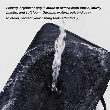 Large Fishing Tackle Bag — Waterproof Oxford Multi-Layer Reel & Lure Storage Case, Multi-Function Fishing Organizer