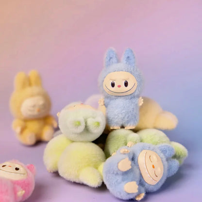 Labubu Mini Plush Toy 4.3cm – Sitting Posture Handmade Cartoon DIY Desktop Ornament Mystery Box Gift
