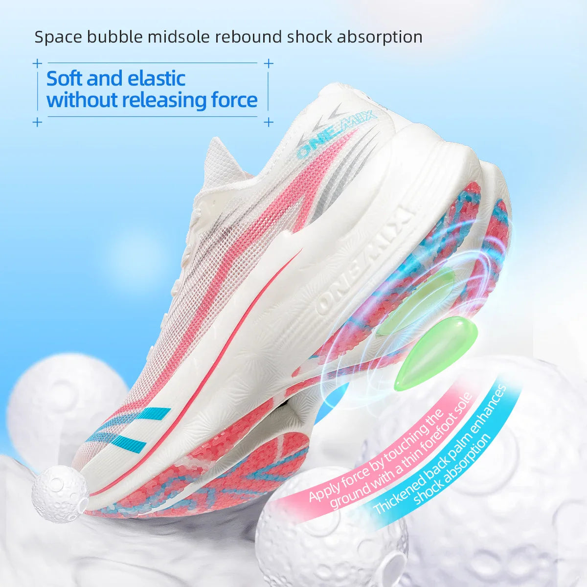 ONEMIX 2025 Carbon Plate Marathon Running Shoes - Ultralight Shock-Absorbing Sneakers with Stable Support