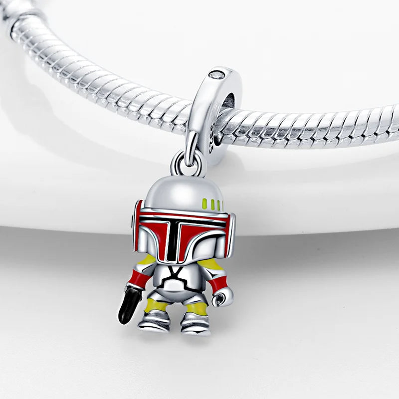 Fall New 925 Silver Plated MINISO Marvel Star Wars Rescuers Pendant Charm – Fits Original Pandora Bracelet, DIY Jewelry for Women
