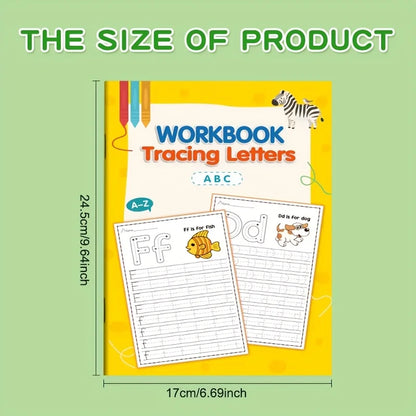 Alphabet Practice Book for Kids - Preschool Writing & Coloring Activities for Early Learning