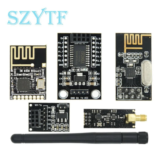 2.4G NRF24L01 Wireless Module – Long-Distance 1100M PA+LNA with Antenna