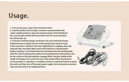 Electroporation Skin Rejuvenation Machine – Facial Whitening, Lifting & Anti-Aging Beauty Care Tool for Cell Activation