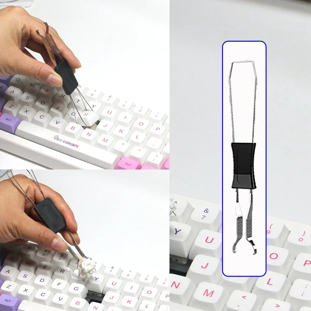 Keyboard Keycaps Switch Puller and Opener - Switch Lubrication Package for Mechanical Keyboards, Hot Swap Accessory Kit for Gamers