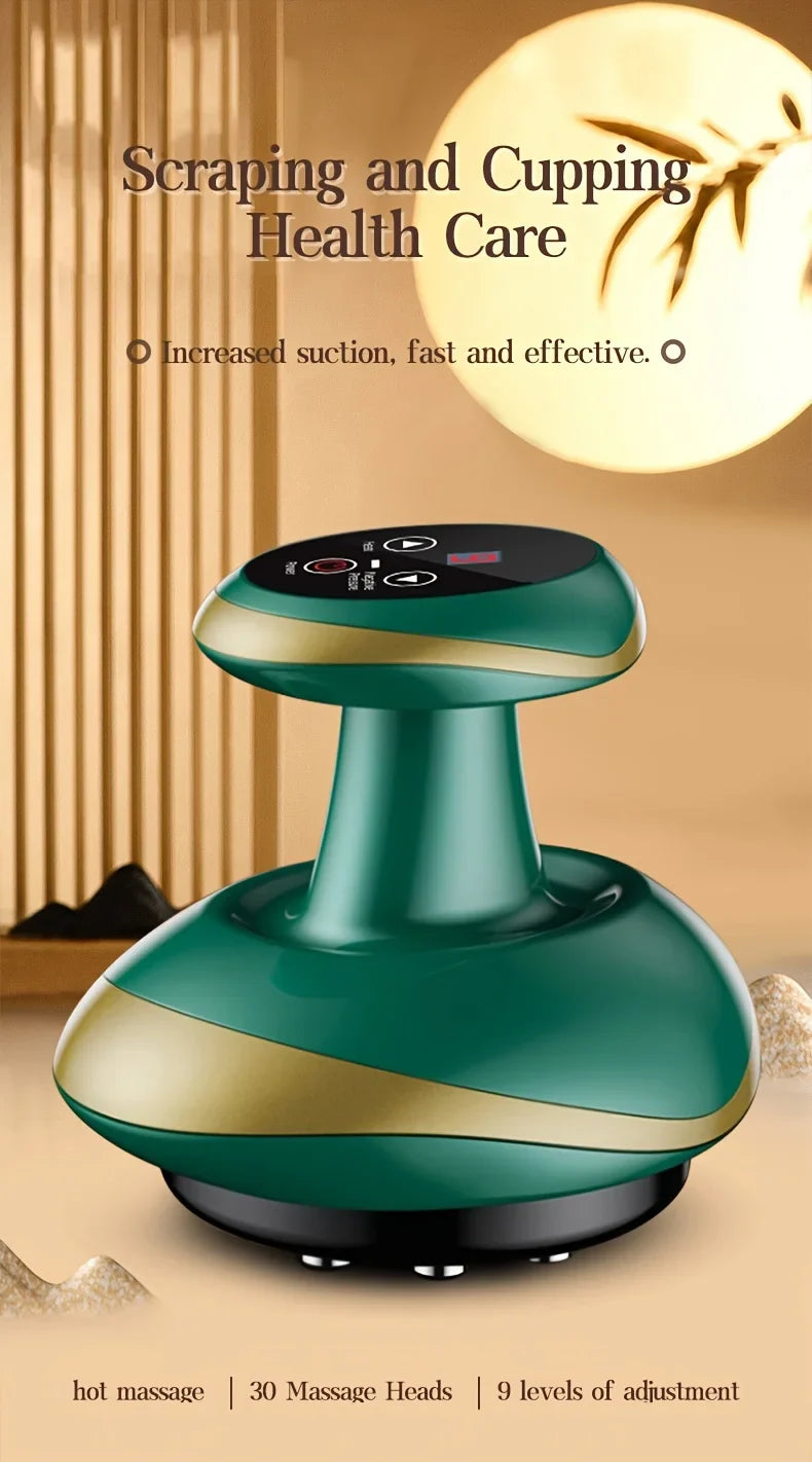 Electric Meridian Massage Brush – Full Body Cupping & Scraping Massager for Abdomen & Back Relief at Home