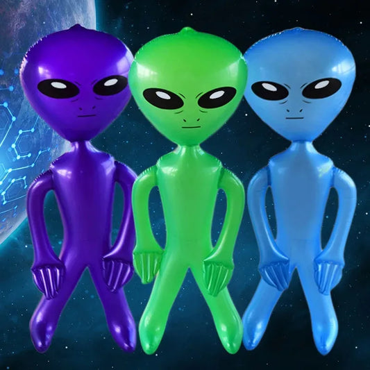 PVC Inflatable Alien Doll – Summer Beach & Pool Party Toy, Indoor/Outdoor Festival Decoration Prop