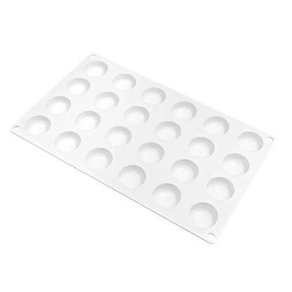 7-Option Flat Round Silicone Cake Molds — DIY Mousse, Chocolate, Dessert, Pudding & Jelly Baking Tools