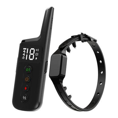 500M Remote Control Dog Training Collar Waterproof Rechargeable Anti-Bark Electric Training Device for Dogs Adjustable Behavior Correction Collar