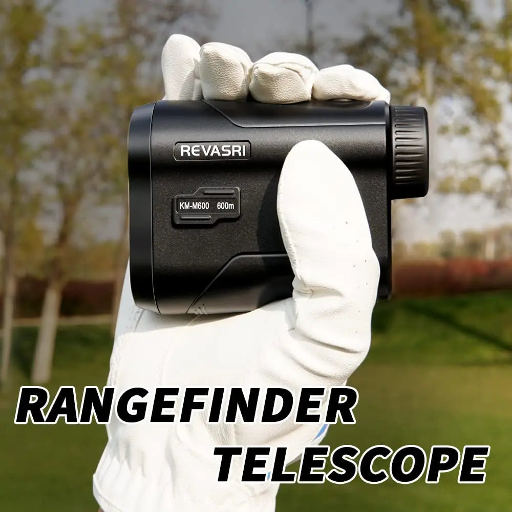 REVASRI 600M/Yard Golf Laser Rangefinder - Slope Compensation, Flagpole Lock, Vibration & USB Rechargeable for Golfing
