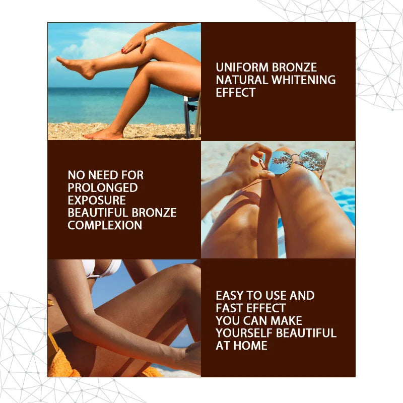 Self Spray Tan Mousse with Natural Tanning Oil — Gradual Face & Body Bronzer, Quick-Dry Moisturizer 30ml