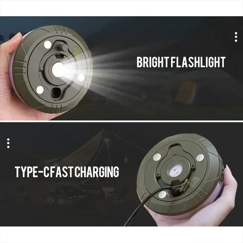 4-in-1 LED Camping Lamp Strip – 10M Waterproof Light Belt for Tent, Room & Outdoor Garden Decoration
