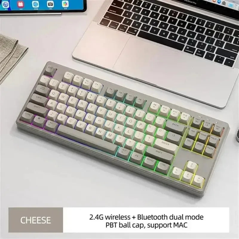 M87 Wireless 87-Key RGB Gaming Keyboard – Dual Mode Bluetooth with PBT Keycaps