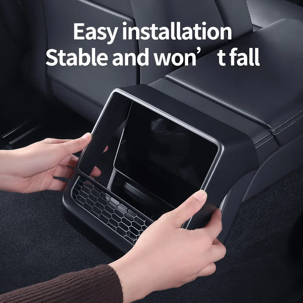 Tesla Model 3/Y Rear Center Console Vent Cover - Dust-Proof Interior Styling Accessory