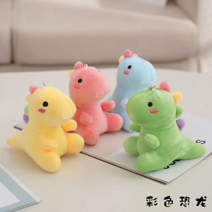 Cute Dinosaur Plush Keychain - Soft Bag Charm, Dinosaur Pendant Toy & Birthday Gift Accessory