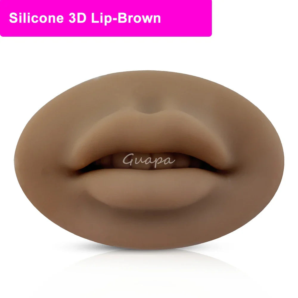 Silicone Practice Skin for Permanent Makeup — Double-Sided Latex Sheet with Brows Design for Hair Stroke Training