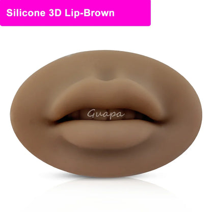 Silicone Practice Skin for Permanent Makeup — Double-Sided Latex Sheet with Brows Design for Hair Stroke Training