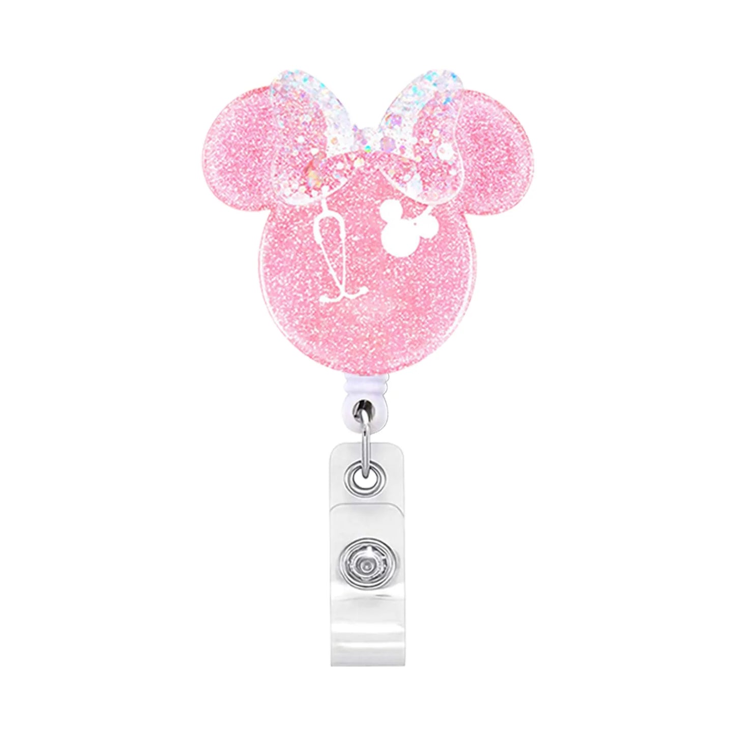 2023 Acrylic Retractable Nurse Badge Reel – Cute Anime Christmas ID Card & Key Holder Lanyard