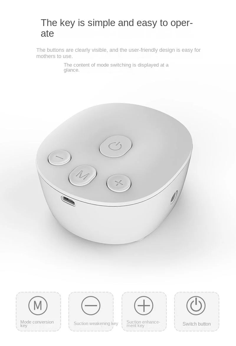 Portable Electric Breast Pump – Hands-Free, Low Noise, Comfortable Milk Collector, BPA-Free for Breastfeeding