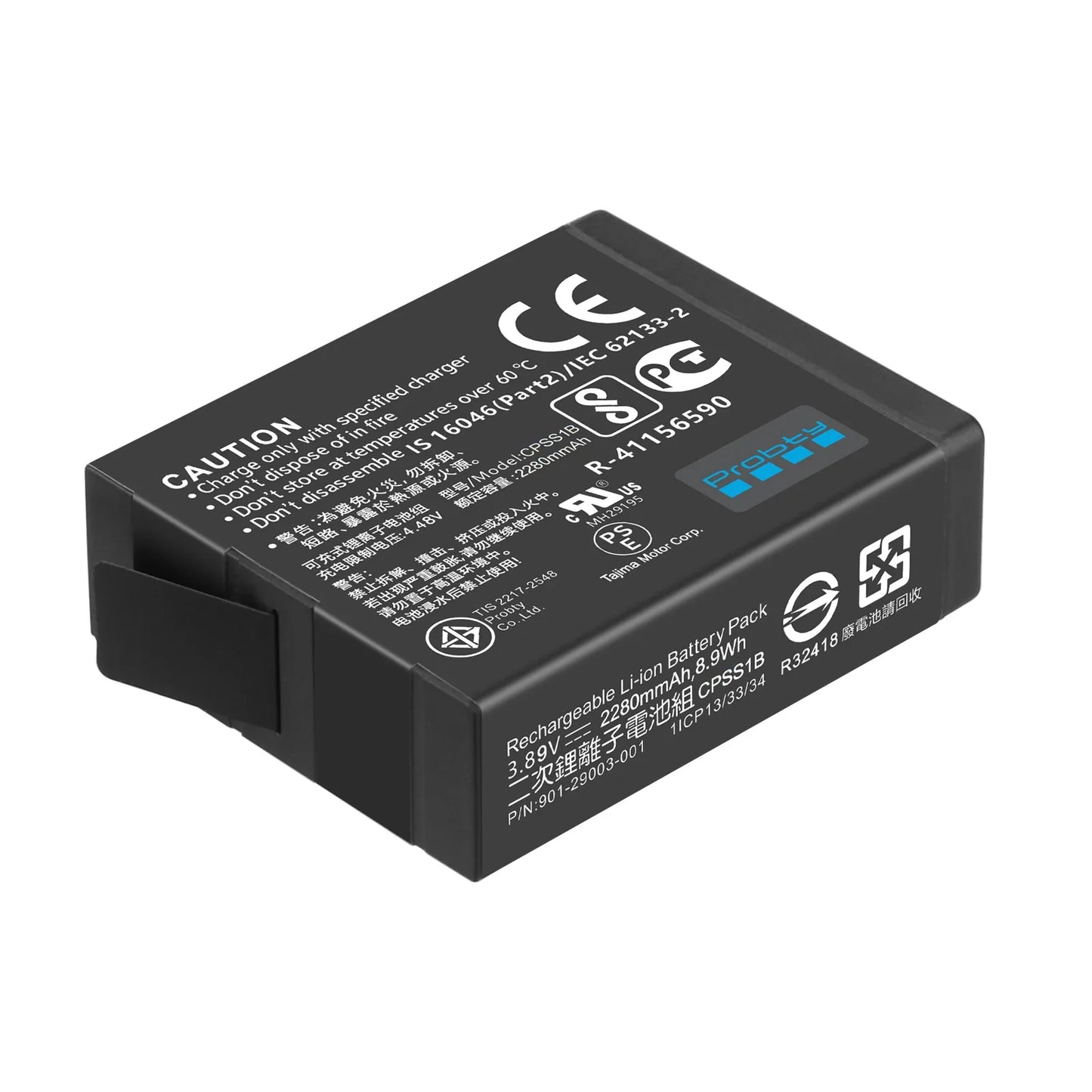 2280mAh Battery for GoPro Hero 13 – with 3-Slot Box Charger, GoPro Hero 13 Black Camera Accessories