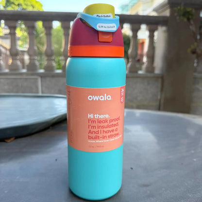 Owala Cup Vacuum Flask – Stainless Steel Thermal Mug for Hot & Cold Drinks, Coffee Tumbler & Thermos